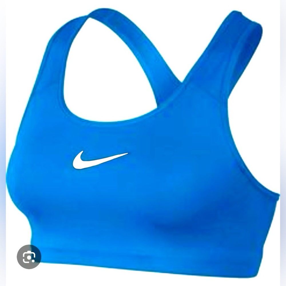 Nike Swoosh Sports Bra (Blue)